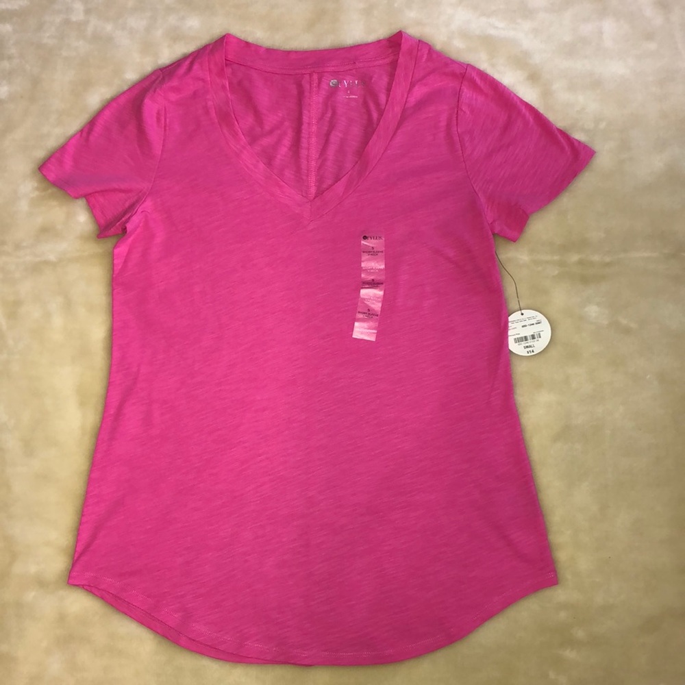 Stylus Pink V-Neck Tee